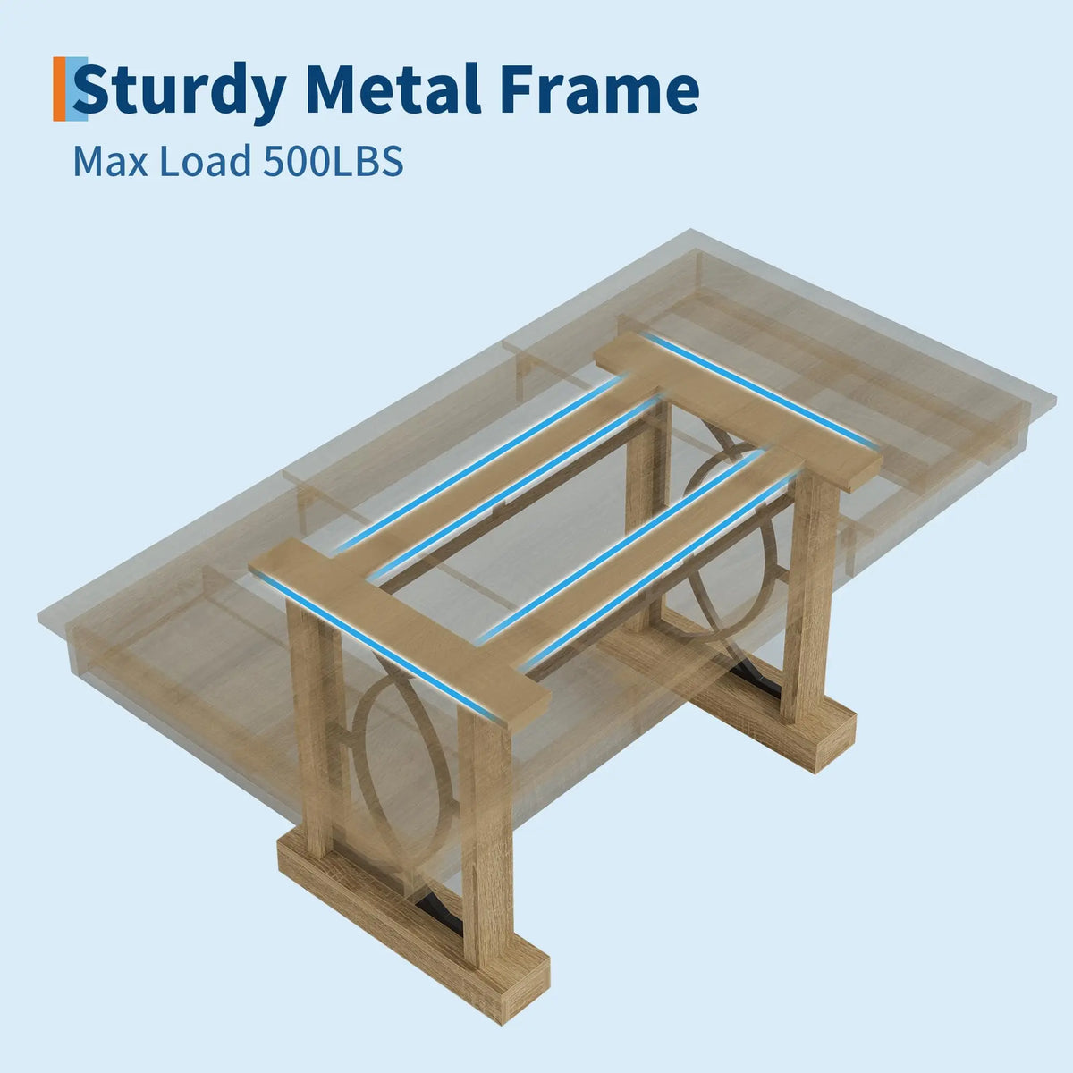 HobbyLane Modern Wood Dining Table Featuring Dual Storage Drawers