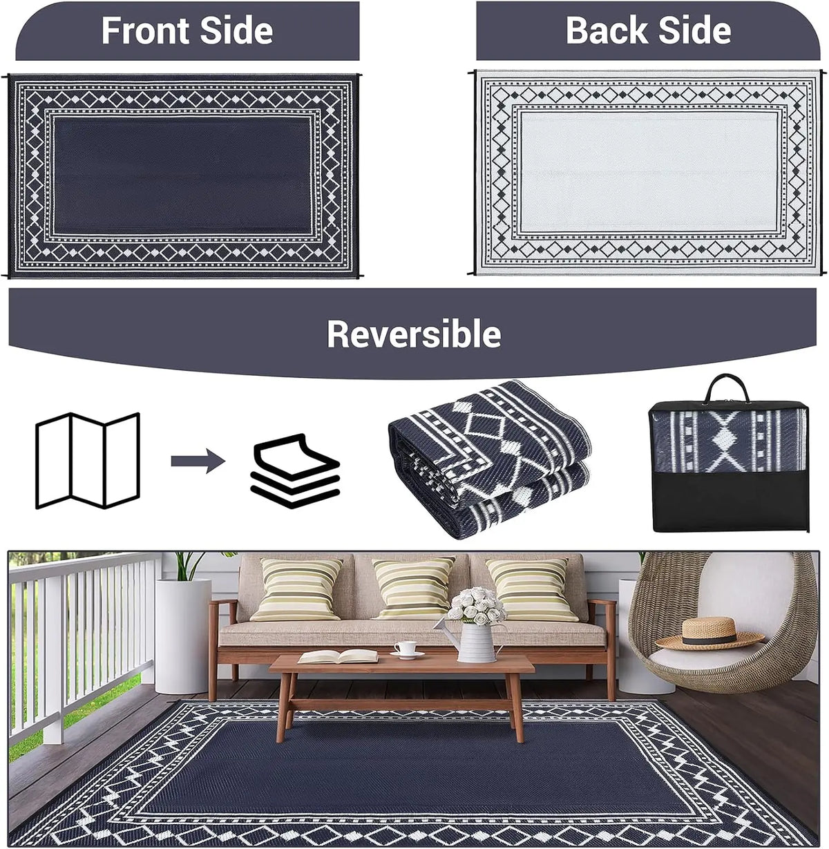9x18/8X10FT Waterproof Plastic Straw Luxury Living Room Carpet Washable Decoration Coffee Tables Bedroom Rug Outdoor Mat Hotel Homestay Decorative