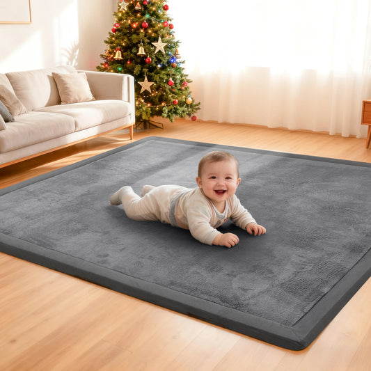 Huloo Sleep Soft Memory Foam Baby Play Mat Nursery Rug