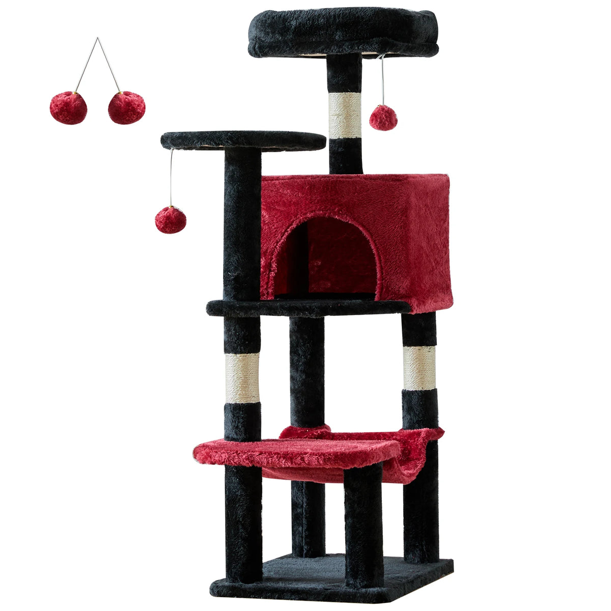 JHK Multi Level Cat Tree With Sisal Scratching Posts