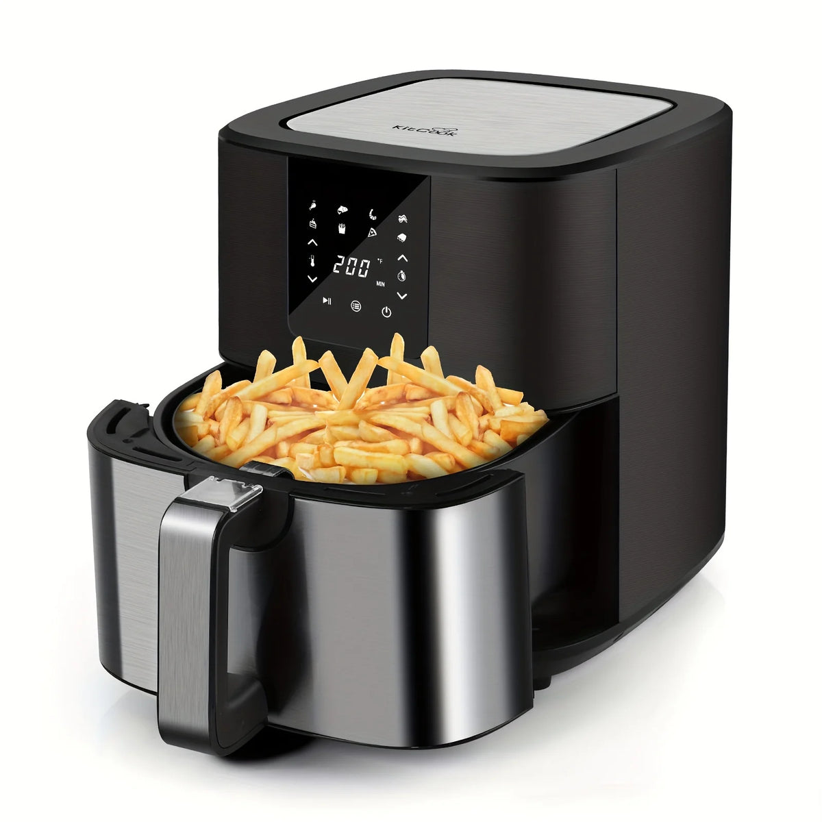 KitCook 1500W Digital Air Fryer With Eight Preset Modes