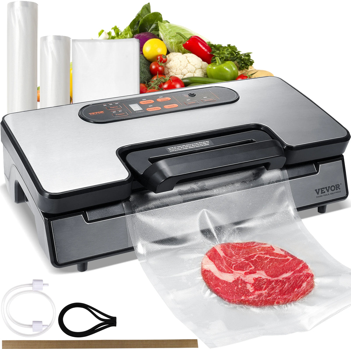 SucceBuy 130W Vacuum Sealer Machine For Home Food Packaging