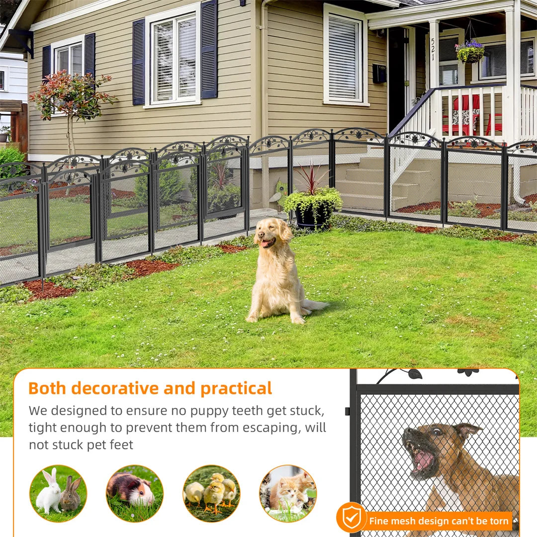 Bingopaw Heavy Duty Metal Dog Playpen For Outdoor Indoor Training