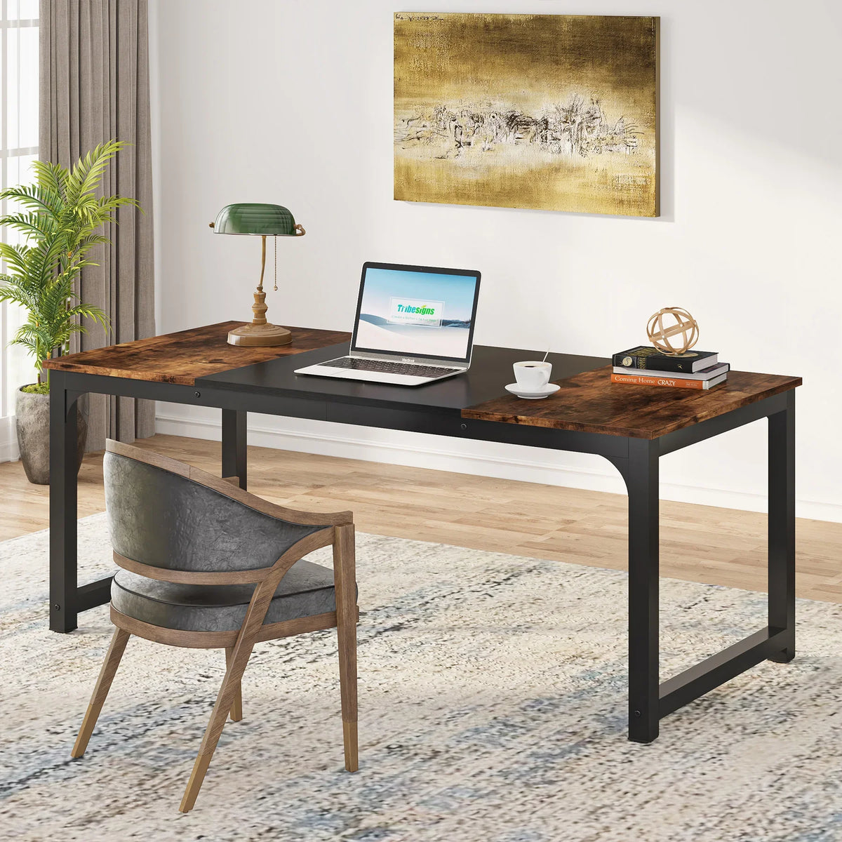 Tribesigns Modern Wooden Computer Desk For Home Office