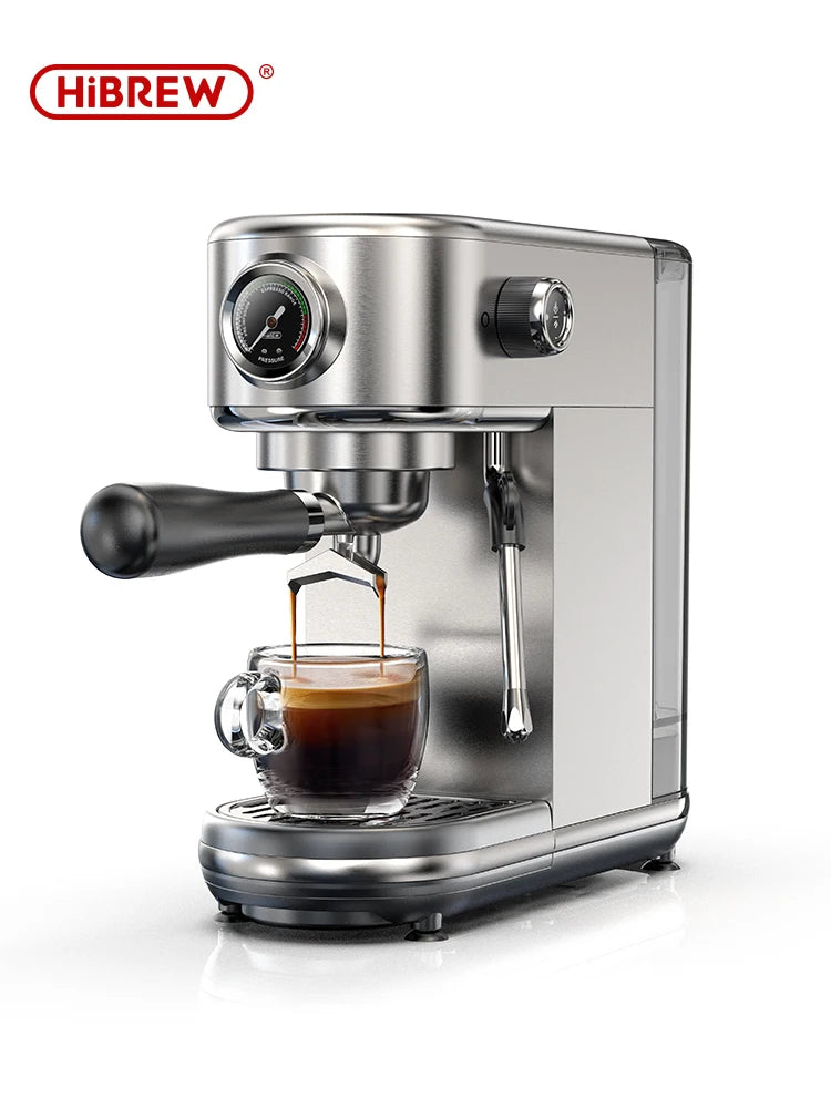 HiBREW 20 Bar Semi Automatic Espresso Coffee Machine Adjustable Temp