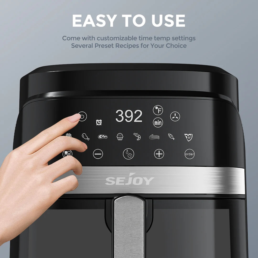 Sejoy Multifunction Air Fryer Oven For Roasting Baking Dehydrating