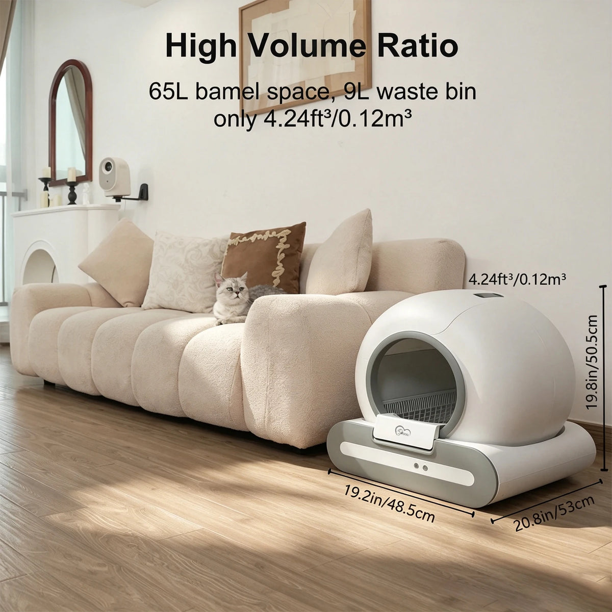 DOEL Smart Self Cleaning Automatic Cat Litter Box With App Control