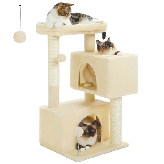 PAWZ Road Indoor Cat Tree Tower With Sisal Scratching Posts