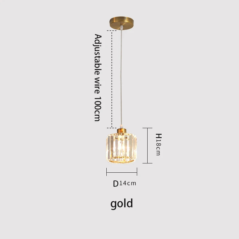 Vetrulus Modern K9 Crystal Ceiling Lamp Nordic Chandelier
