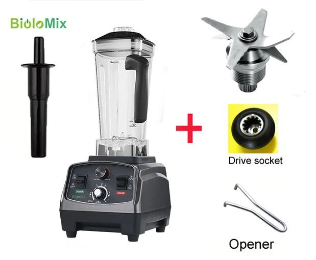 Biolomix Heavy Duty Timer Blender Mixer For Juicing And Smoothies
