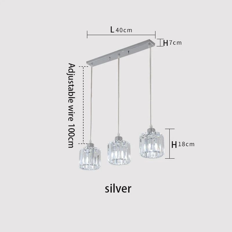 Vetrulus Modern K9 Crystal Ceiling Lamp Nordic Chandelier