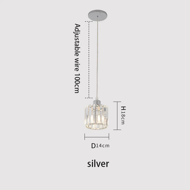 Vetrulus Modern K9 Crystal Ceiling Lamp Nordic Chandelier